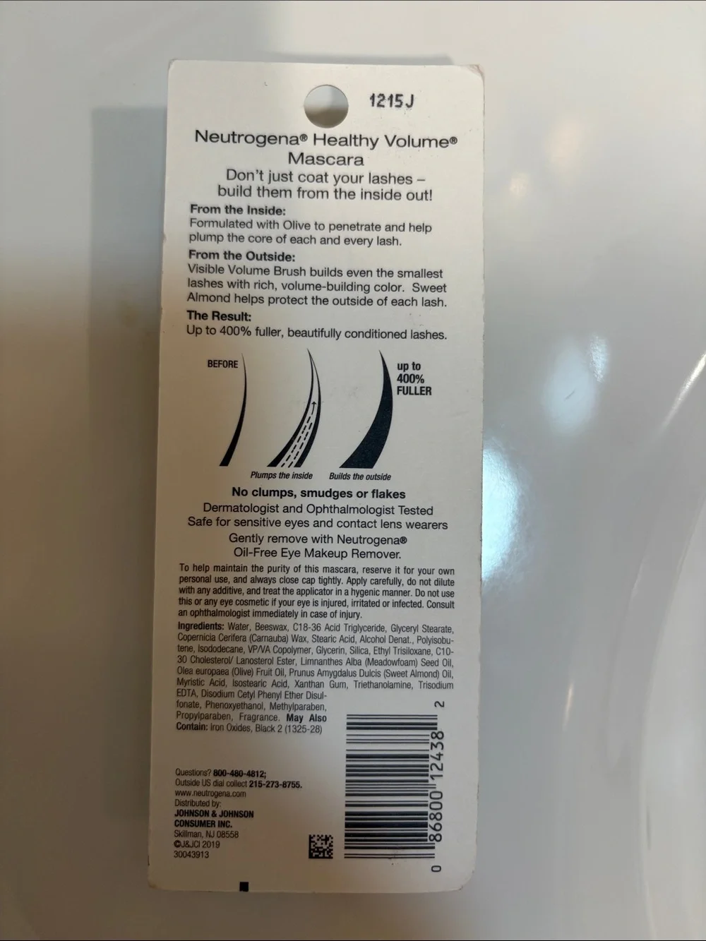 Neutrogena Healthy Volume Mascara - Black/Brown with Silver Tube